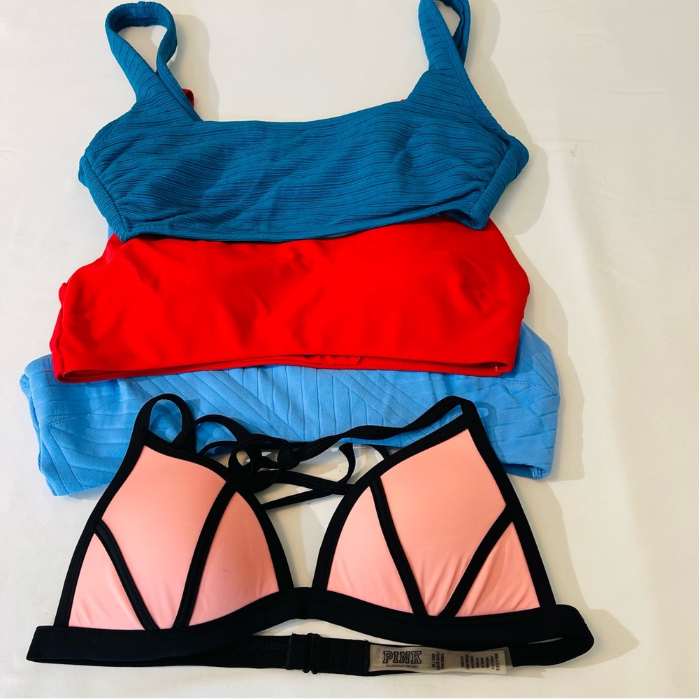 GROUP OF 4 TOPS , S/M/L , good condition, preowned, One VS, PINK